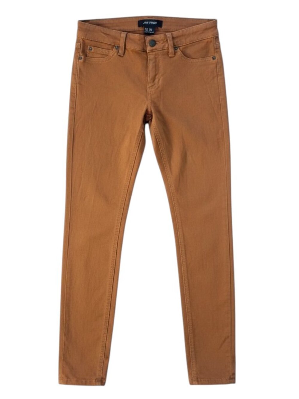 Joe Fresh Wax-Coated Camel Ultra Slim Low Rise Jeans